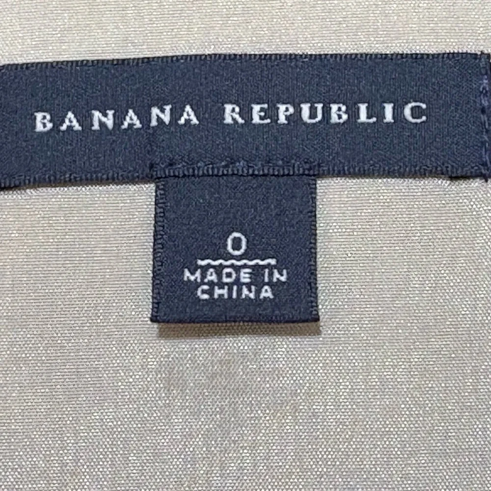 Banana Republic 100% Silk Paisley A-Line Skirt Brown Blue Size 0